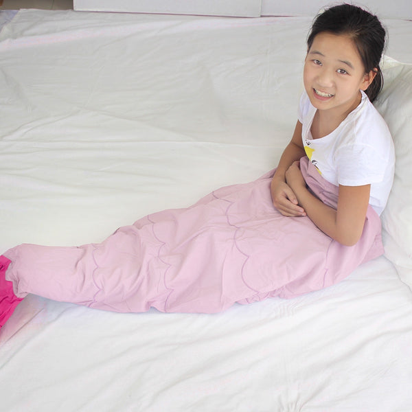 Fleece Red little mermaid baby blanket