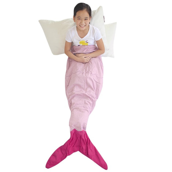 Fleece Red little mermaid baby blanket