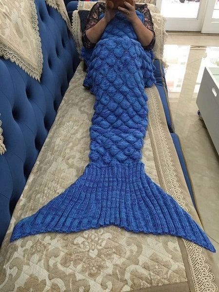 Fleece mermaid Tail Wool Nap Blankets