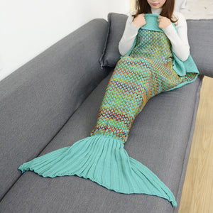 Crochet Knitted Adult Mermaid Tail Blanket