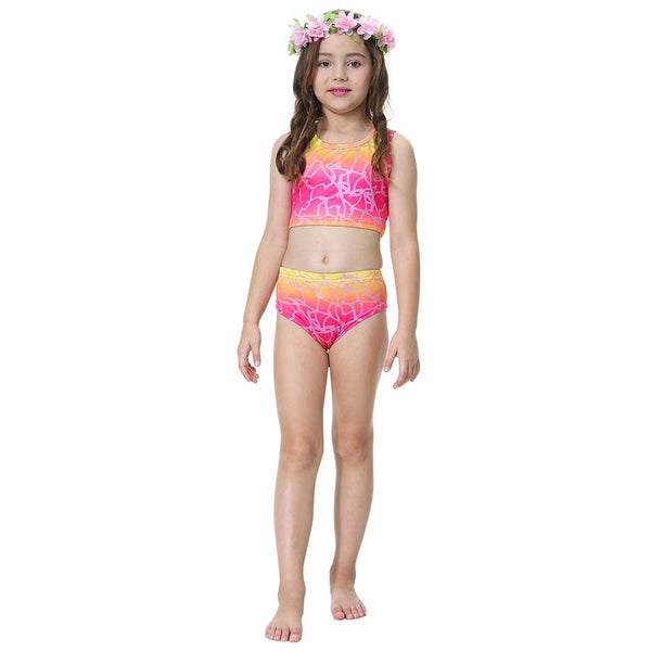 Kids Swimmable Monofin Mermaid Swimsuit Full Costume