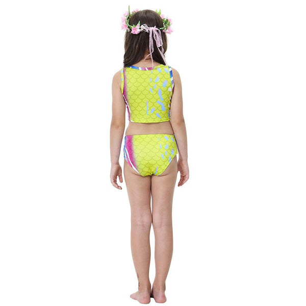 Kids Swimmable Monofin Mermaid Swimsuit Full Costume