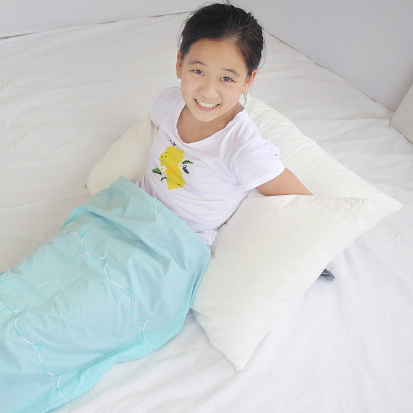 Fleece Blue little mermaid baby blanket